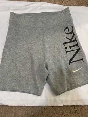 Nike Gray Logo Bike Shorts